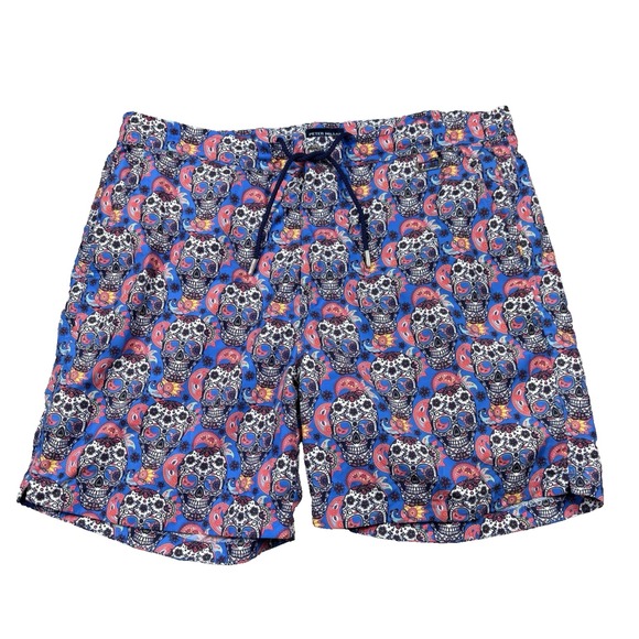 Peter Millar Other - Peter Millar Collection Swim Trunks XL Multicolor Sugar Skull Dia De Los Muertos